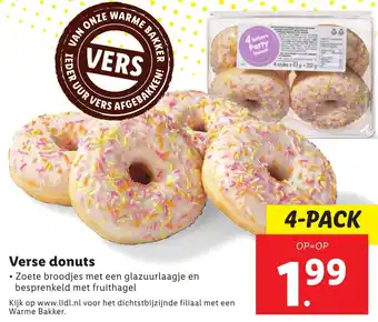 Lidl Verse donuts aanbieding