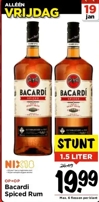 Vomar Voordeelmarkt Bacardi Spiced Rum aanbieding