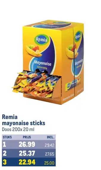 Makro Remia mayonaise sticks aanbieding