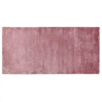 Beliani Vloerkleed viscose roze 80 x 150 cm gesi ii aanbieding