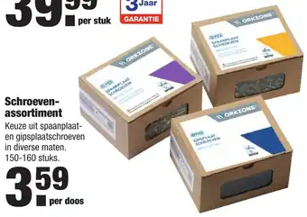 ALDI Workzone Schroevenassortiment 150-160st aanbieding