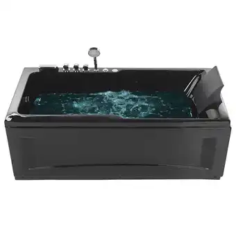 Beliani Whirlpool led zwart 169 x 81 cm rechtszijdig artemisa aanbieding