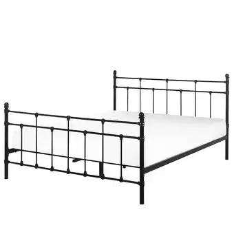 Beliani Bed metaal zwart 160 x 200 cm lynx aanbieding