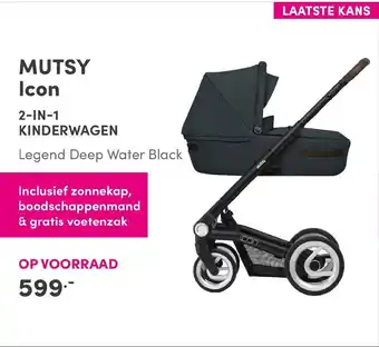 Baby & Tiener Mutsy Icon 2in1 kinderwagen aanbieding