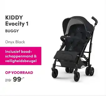 Baby & Tiener kiddy Evocity 1 Onyx black buggy aanbieding