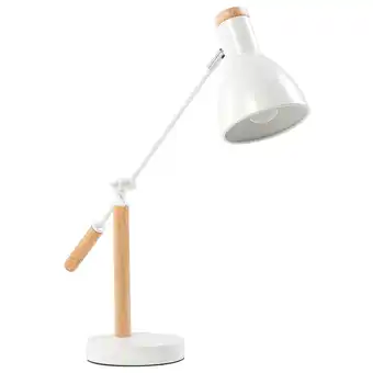 Beliani Bureaulamp hout wit peckos aanbieding