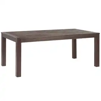 Beliani Tuintafel eucalyptushout lichtbruin 180 x 100 cm tuscania aanbieding