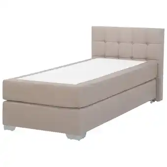 Beliani Boxspring stof beige 90 x 200 cm admiral aanbieding