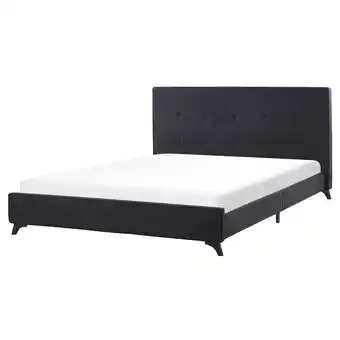 Beliani Bed stof zwart 160 x 200 cm ambassador aanbieding