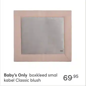 Baby & Tiener Baby's Only Boxkleed smal kabel Classic blush aanbieding