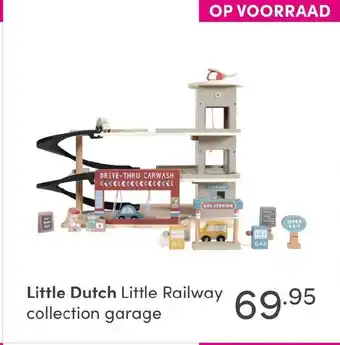 Baby & Tiener Little Dutch Little Railway Collection Garage aanbieding