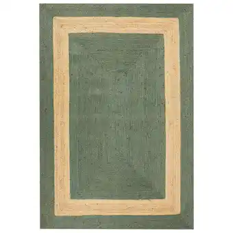 Beliani Vloerkleed jute groen 160 x 230 cm karakuyu aanbieding