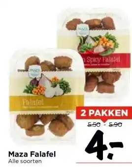 Vomar Voordeelmarkt Maza falafel alle soorten aanbieding