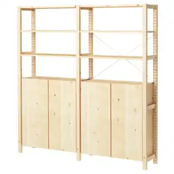 IKEA Ivar 2 elementen/planken/kast, grenen, 174x30x179 cm aanbieding