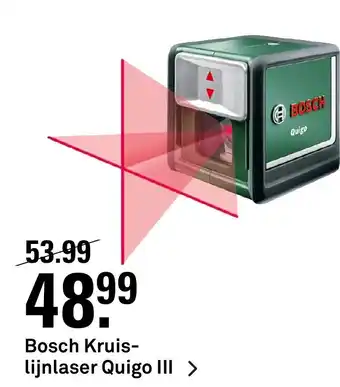 Karwei Bosch Kruislijnlaser Quigo III aanbieding