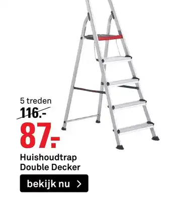 Karwei Huishoudtrap Double Decker 5 treden aanbieding