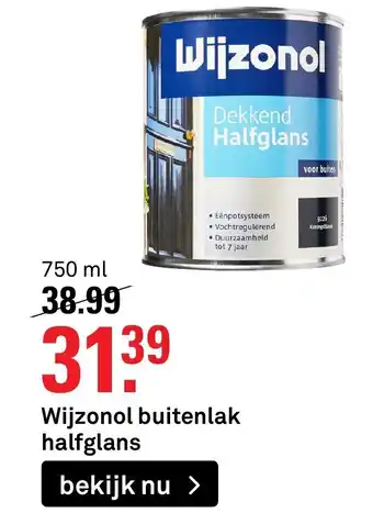 Karwei Wijzonol buitenlak halfglans 750ml aanbieding