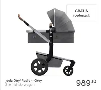 Baby & Tiener Joolz day radiant grey 2-in-1 kinderwagen aanbieding