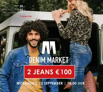 Jeans Centre Denim Market: 2 jeans 100,- Euro aanbieding