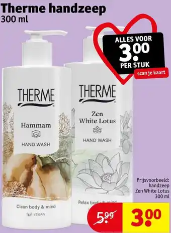 Kruidvat Therme handzeep 300ml aanbieding