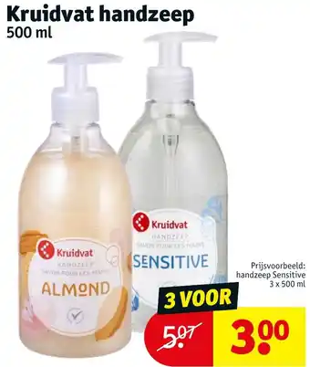 Kruidvat Kruidvat handzeep 500ml aanbieding