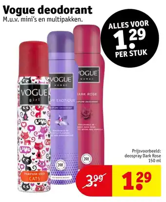 Kruidvat Vogue deodorant aanbieding