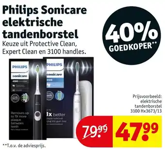 Kruidvat Philips Sonicare elektrische tandenborstel aanbieding