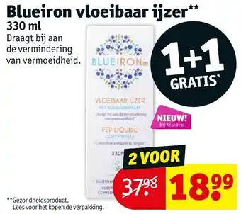 Kruidvat Blueiron vloeibaar ijzer 330ml aanbieding