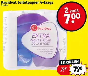 Kruidvat Kruidvat toiletpapier 4-laags aanbieding
