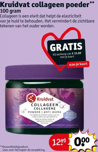 Kruidvat Kruidvat collageen poeder 100g aanbieding