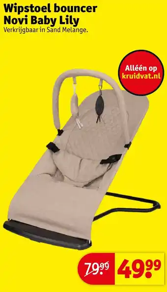 Kruidvat Wipstoel bouncer Novi Baby Lily aanbieding