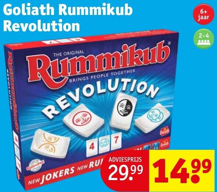 Goliath Rummikub Revolution aanbieding bij Kruidvat