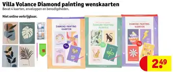 Kruidvat Villa Volance Diamond painting wenskaarten aanbieding