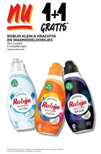 Jumbo ROBIJN KLEIN & KRACHTIG EN WASMIDDELDOEKJES aanbieding