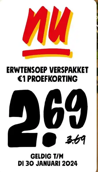 Jumbo ERWTENSOEP VERSPAKKET aanbieding