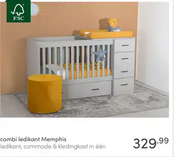 Baby & Tiener Combi ledikant memphis aanbieding