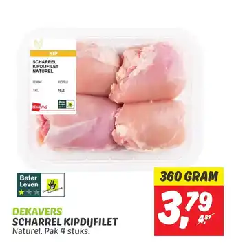 Dekamarkt SCHARREL KIPDIJFILET NATUREL aanbieding