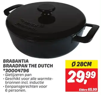 Dekamarkt BRABANTIA BRAADPAN THE DUTCH 30004796 28 cm aanbieding