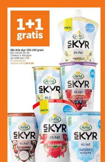 Albert Heijn Alle Arla skyr 200-450 gram aanbieding