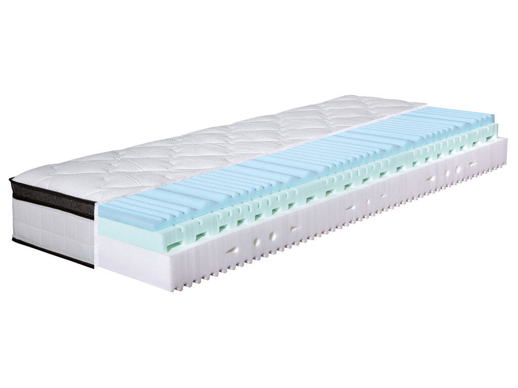 Sleremind Izer Matras, 180 x 200 cm, hardheidsgraad H3, hoogte 16 cm, koudschuimmatras met wasbare overtrek, stof met zacht oppervlak, comfortschuimmatras voor jeugd (180 x 200 cm), gemiddelde