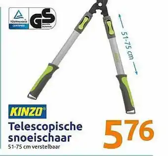 Action Kinzo telescopische snoeischaar aanbieding