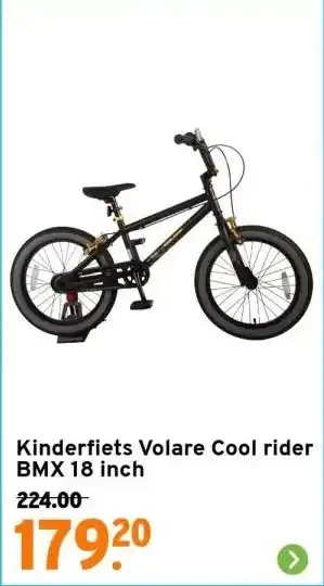 GAMMA Kinderfiets volare cool rider bmx 18 inch aanbieding