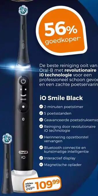 Trekpleister Oral-B io Smile Black aanbieding