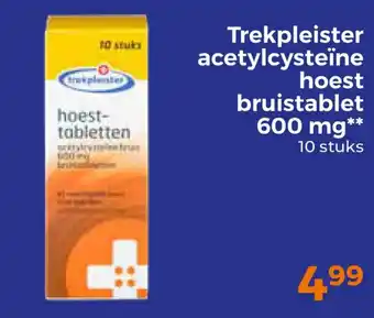 Trekpleister Trekpleister acetylcysteïne hoest bruistablet 600mg aanbieding