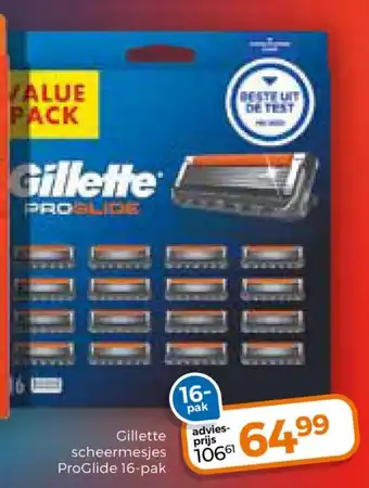 Trekpleister Gillette scheermesjes ProClide 16-pak aanbieding