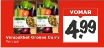 Vomar Voordeelmarkt Verspakket Groene Curry aanbieding