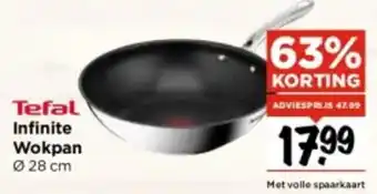 Vomar Voordeelmarkt Tefal Infinite Wokpan Ø 28 cm aanbieding