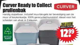 Dirk Curver Ready to Collect prullenbak 30 LITER aanbieding