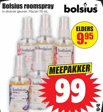 Dirk Bolsius roomspray 75ml aanbieding