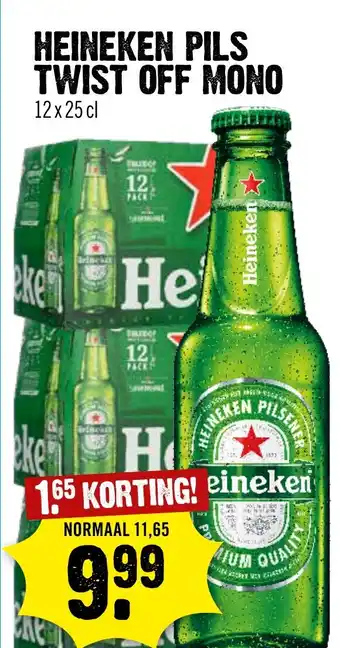 Dirck 3 HEINEKEN PILS TWIST OFF MONO aanbieding